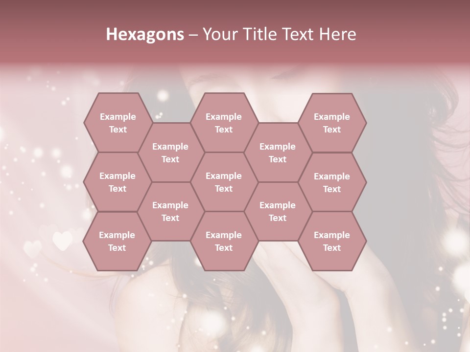 Hair Girl Face PowerPoint Template