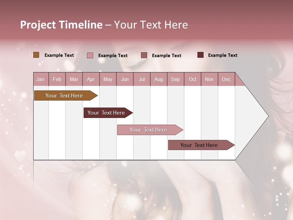 Hair Girl Face PowerPoint Template