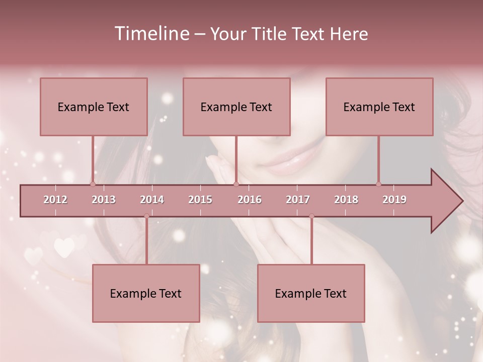 Hair Girl Face PowerPoint Template