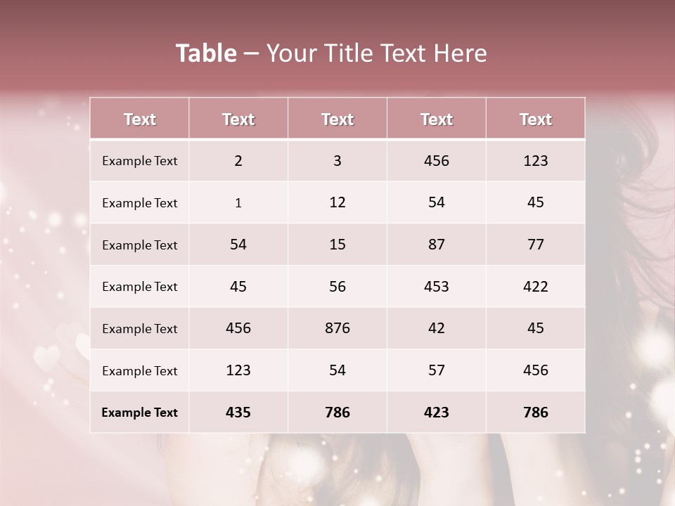 Hair Girl Face PowerPoint Template