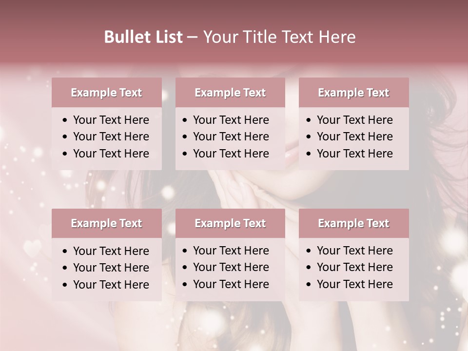 Hair Girl Face PowerPoint Template