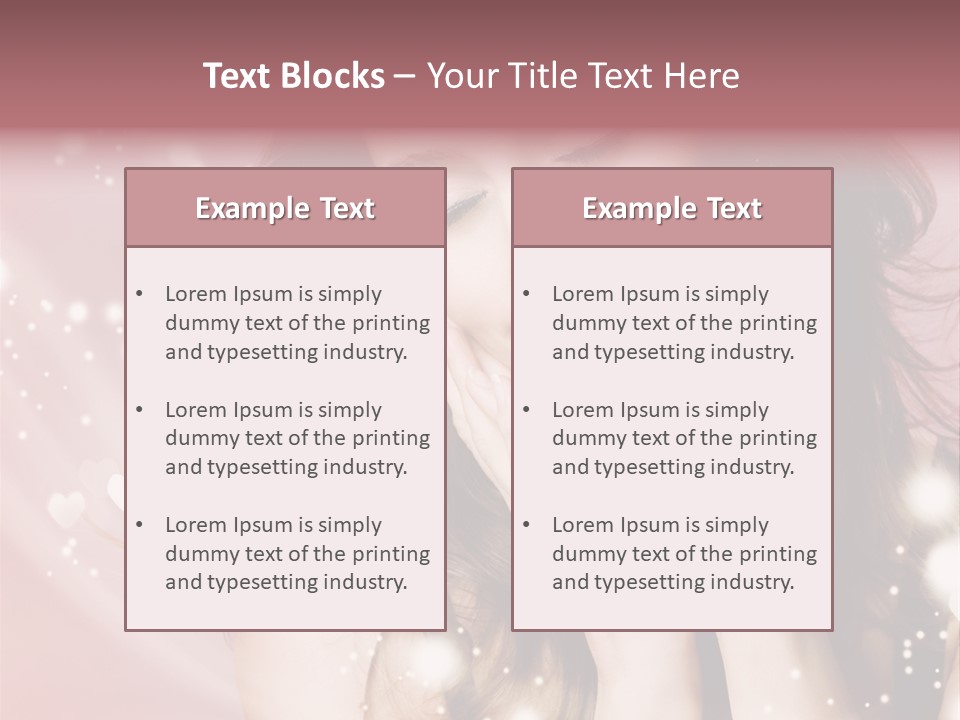 Hair Girl Face PowerPoint Template