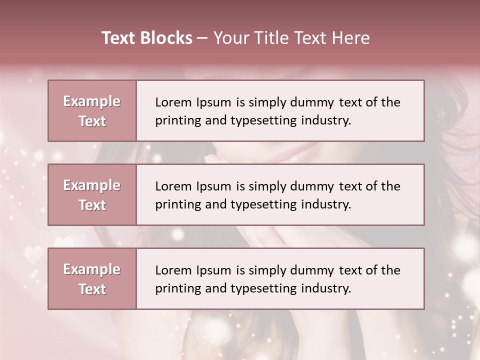 Hair Girl Face PowerPoint Template