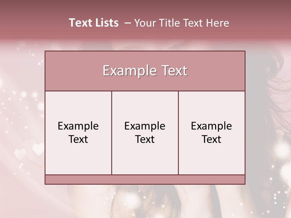 Hair Girl Face PowerPoint Template