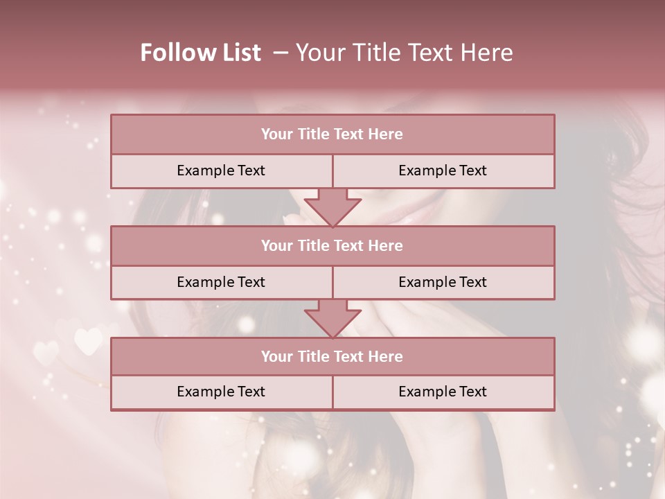 Hair Girl Face PowerPoint Template