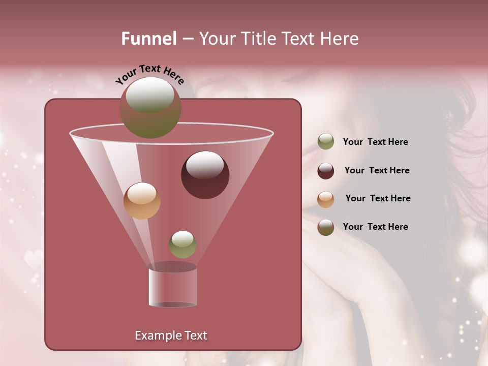 Hair Girl Face PowerPoint Template