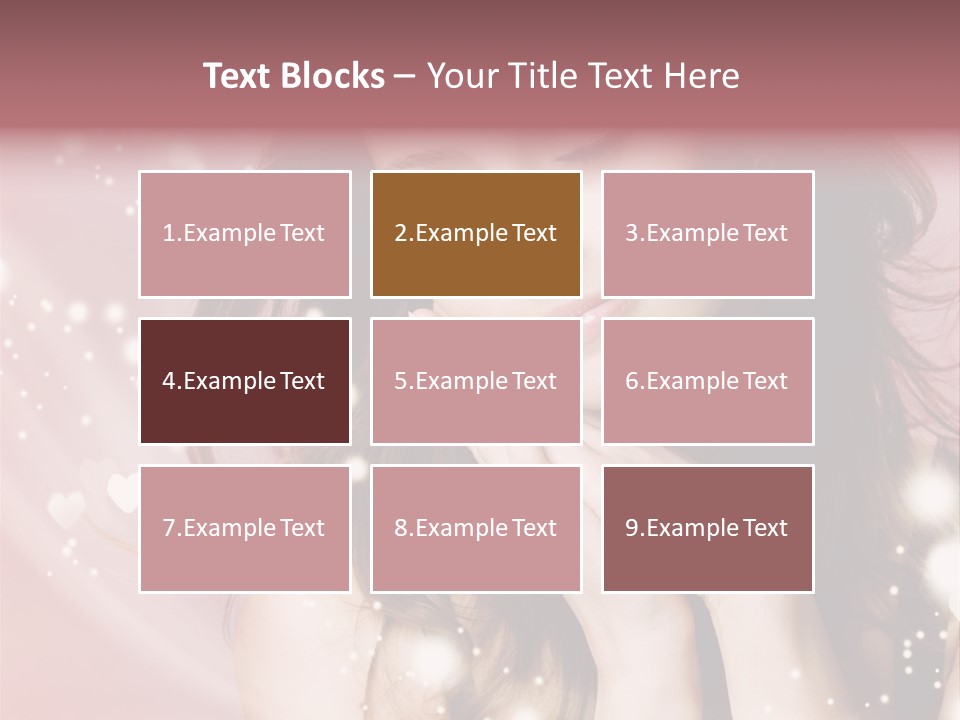 Hair Girl Face PowerPoint Template