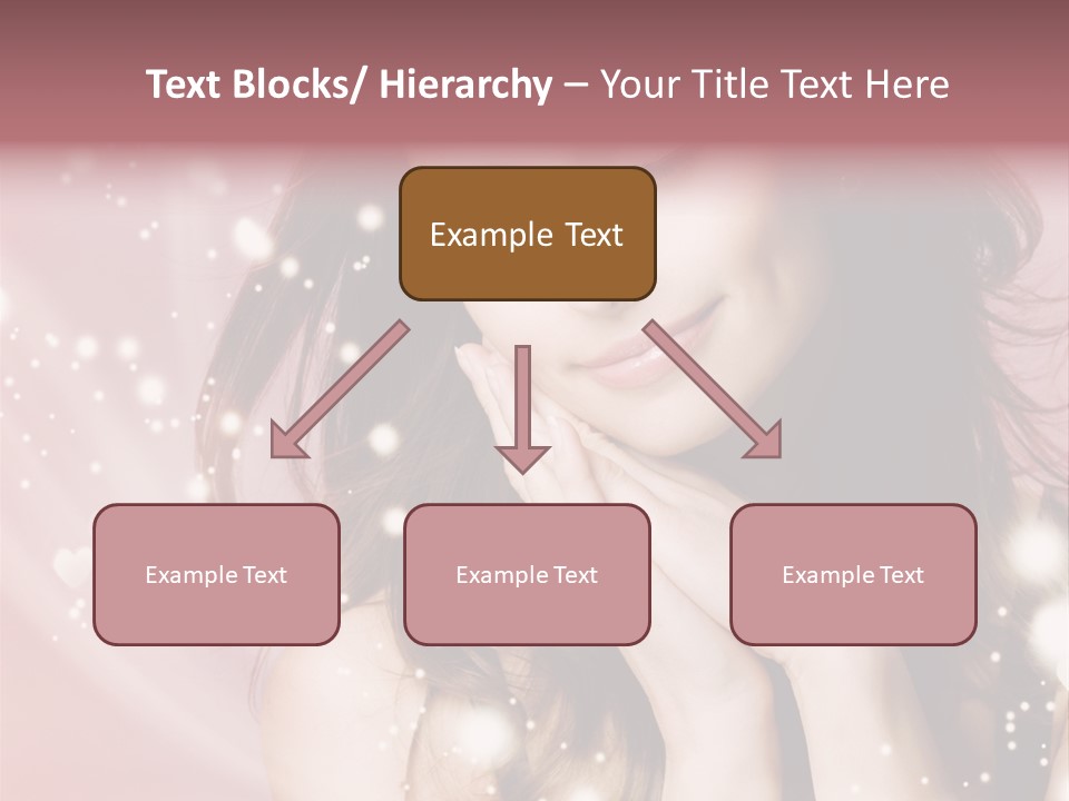 Hair Girl Face PowerPoint Template