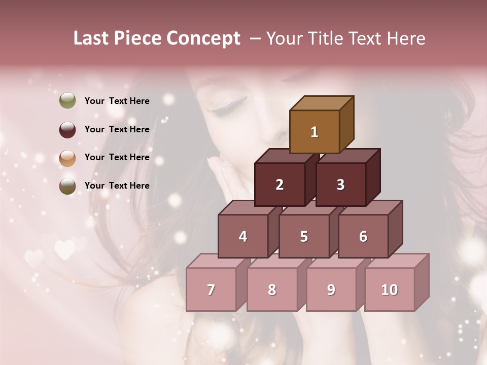 Hair Girl Face PowerPoint Template