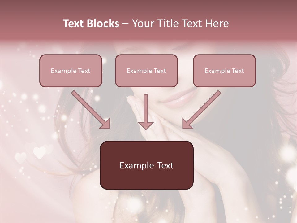 Hair Girl Face PowerPoint Template