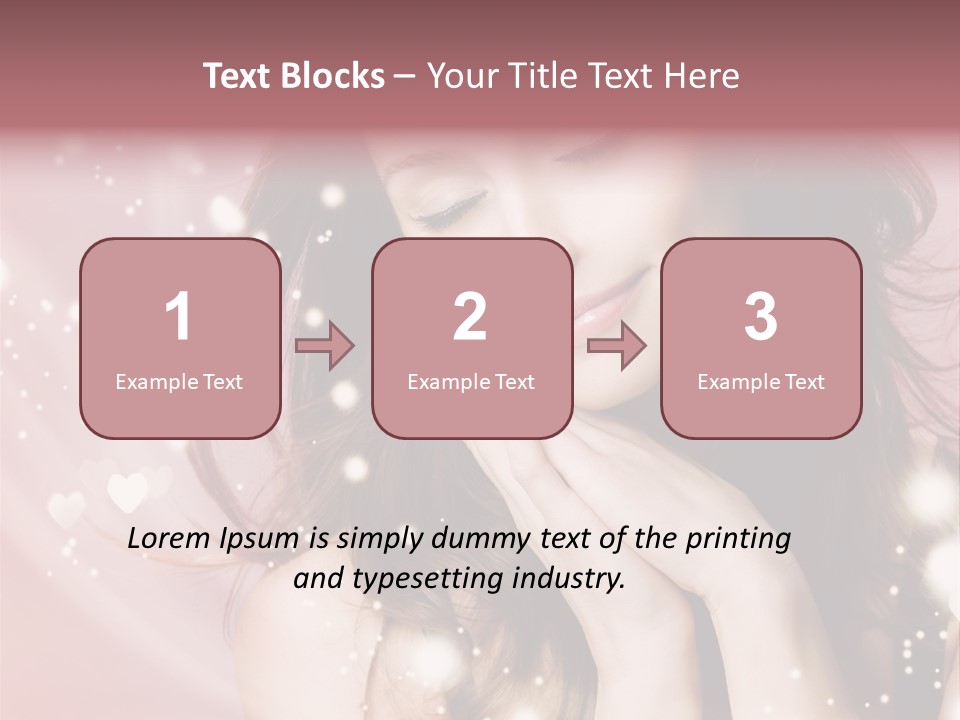 Hair Girl Face PowerPoint Template