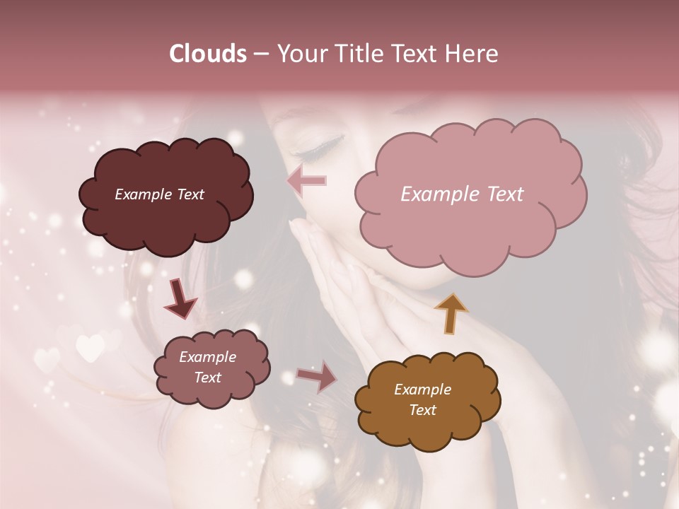 Hair Girl Face PowerPoint Template