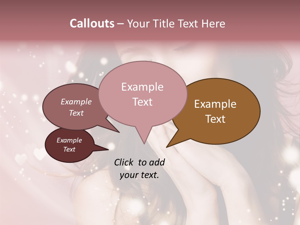 Hair Girl Face PowerPoint Template