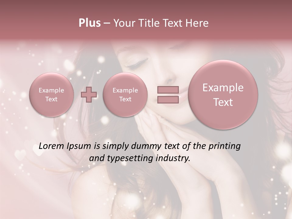 Hair Girl Face PowerPoint Template