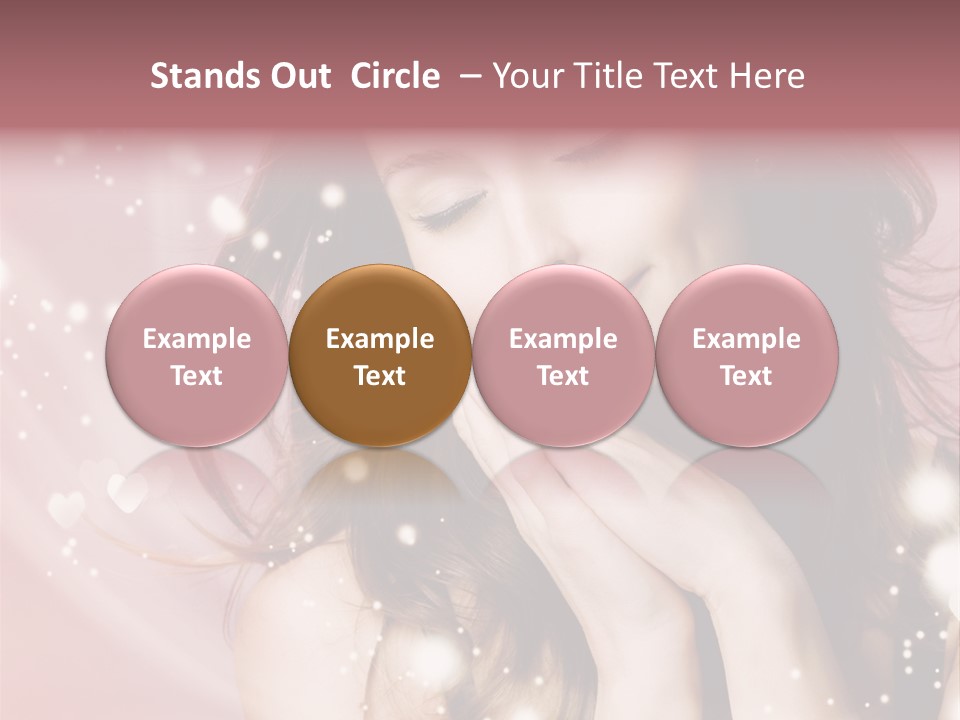 Hair Girl Face PowerPoint Template