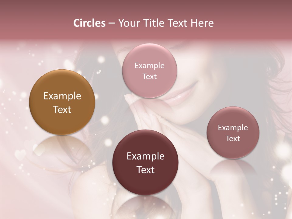 Hair Girl Face PowerPoint Template