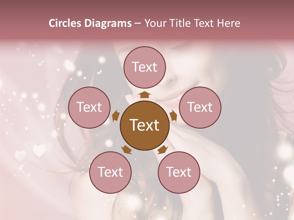 Hair Girl Face PowerPoint Template