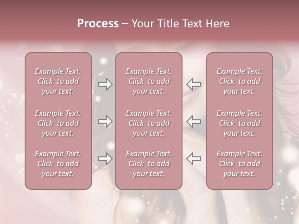 Hair Girl Face PowerPoint Template