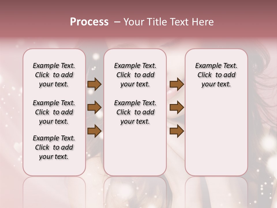 Hair Girl Face PowerPoint Template