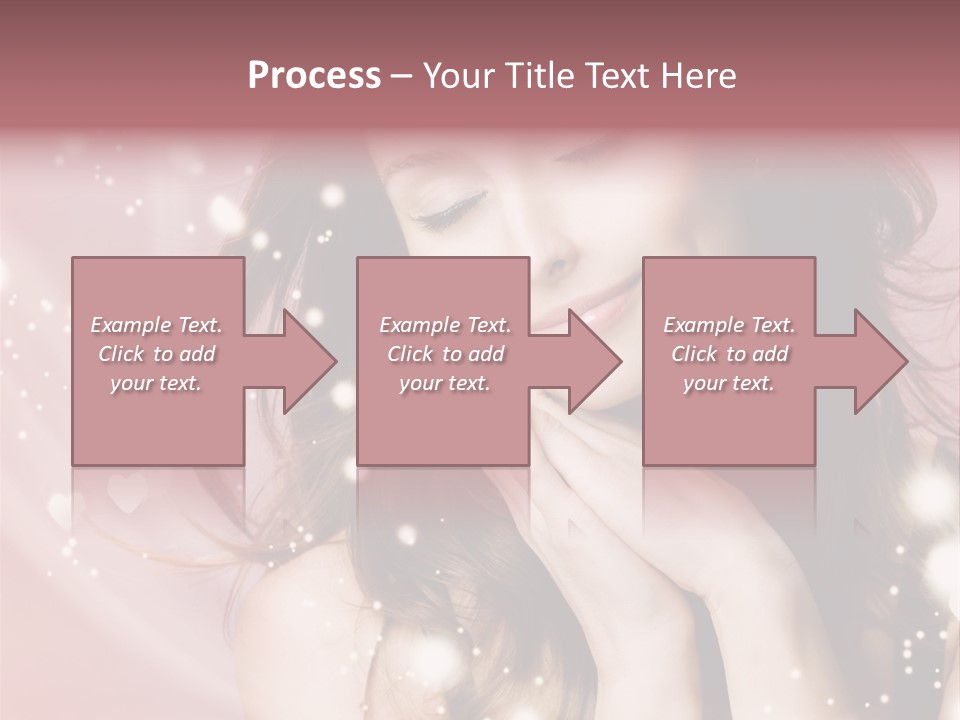 Hair Girl Face PowerPoint Template