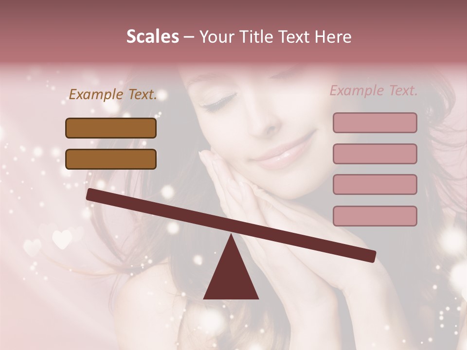 Hair Girl Face PowerPoint Template