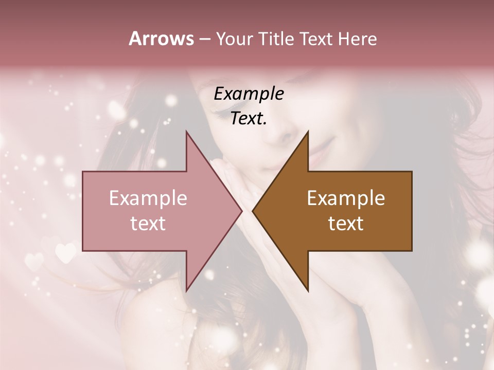 Hair Girl Face PowerPoint Template