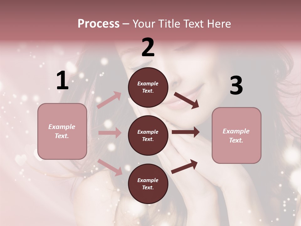 Hair Girl Face PowerPoint Template