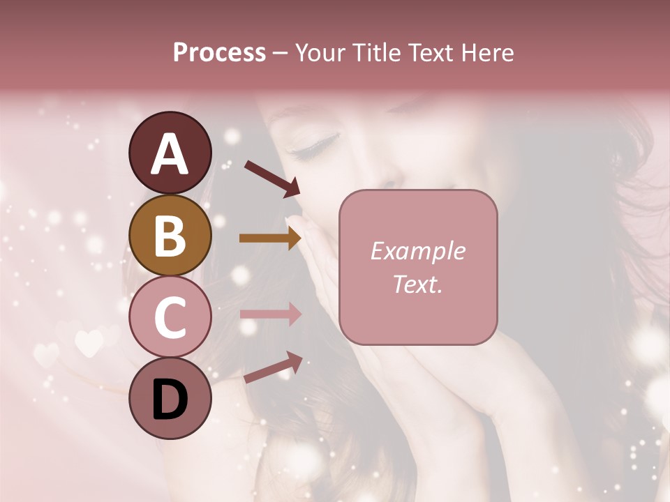 Hair Girl Face PowerPoint Template