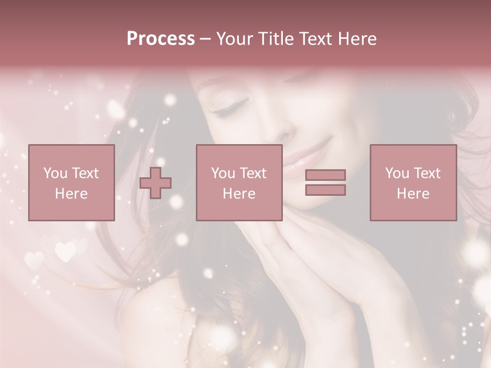 Hair Girl Face PowerPoint Template