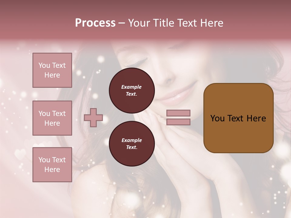 Hair Girl Face PowerPoint Template