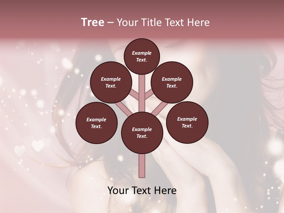 Hair Girl Face PowerPoint Template