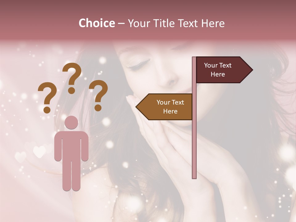 Hair Girl Face PowerPoint Template