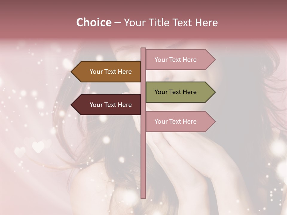 Hair Girl Face PowerPoint Template