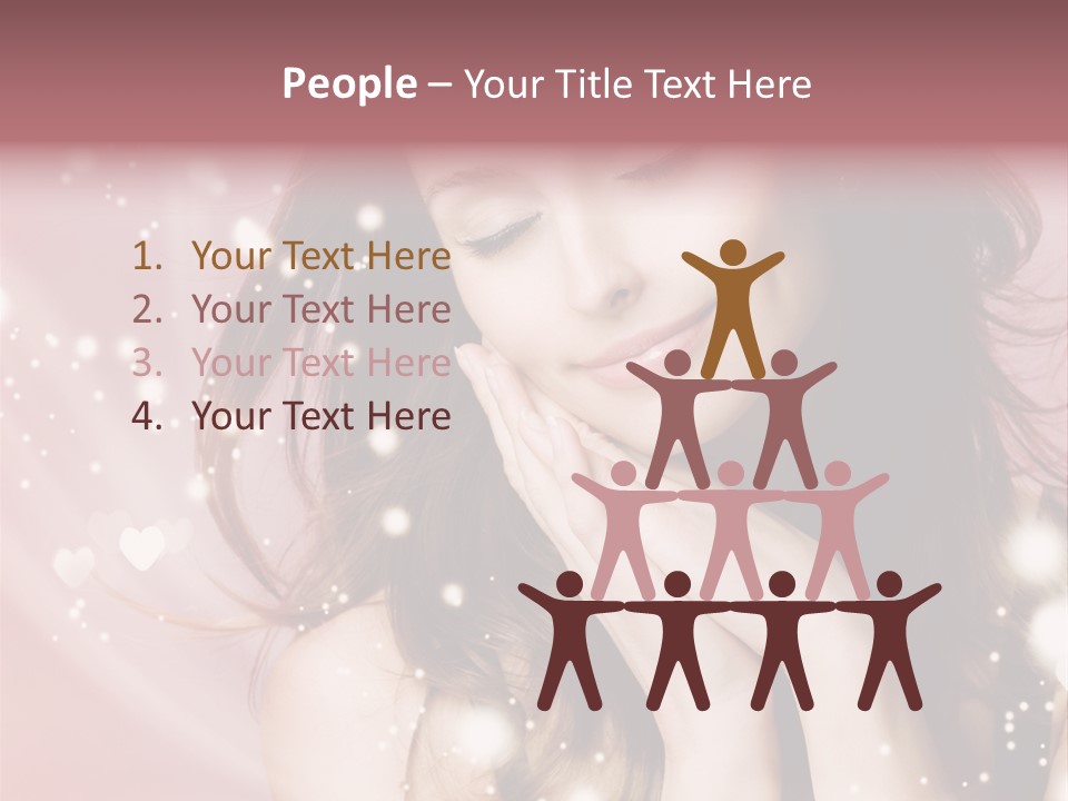 Hair Girl Face PowerPoint Template