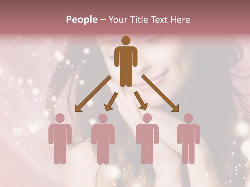 Hair Girl Face PowerPoint Template