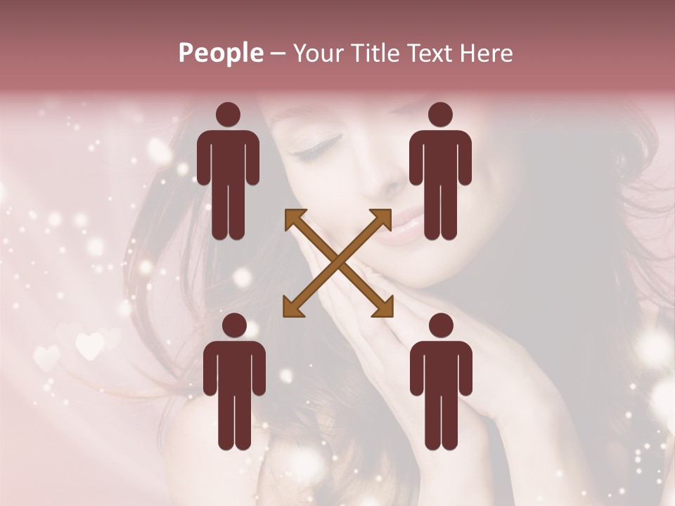 Hair Girl Face PowerPoint Template