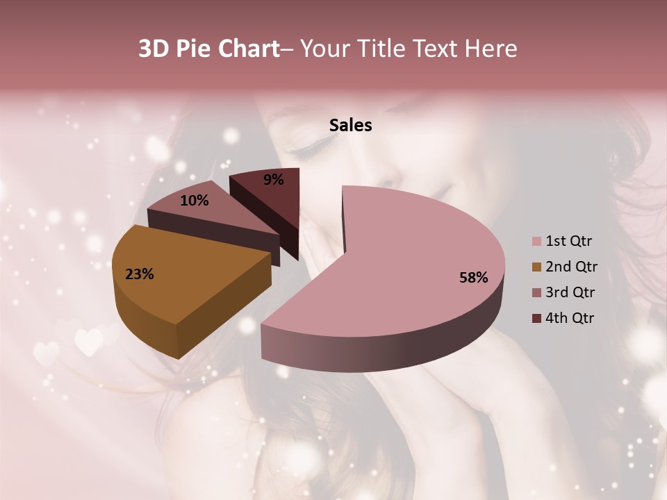 Hair Girl Face PowerPoint Template