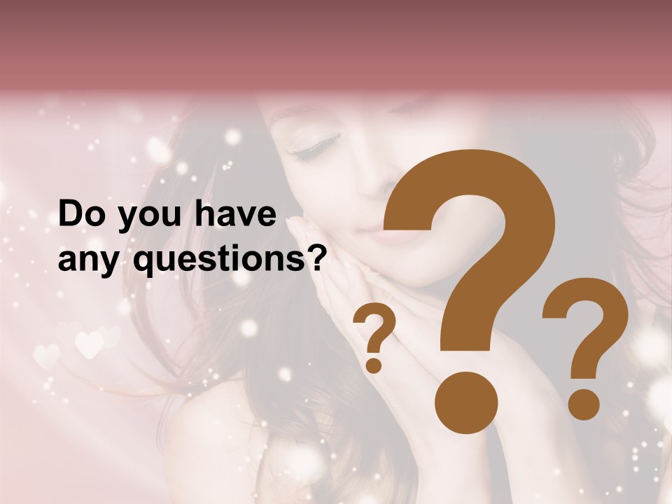 Hair Girl Face PowerPoint Template