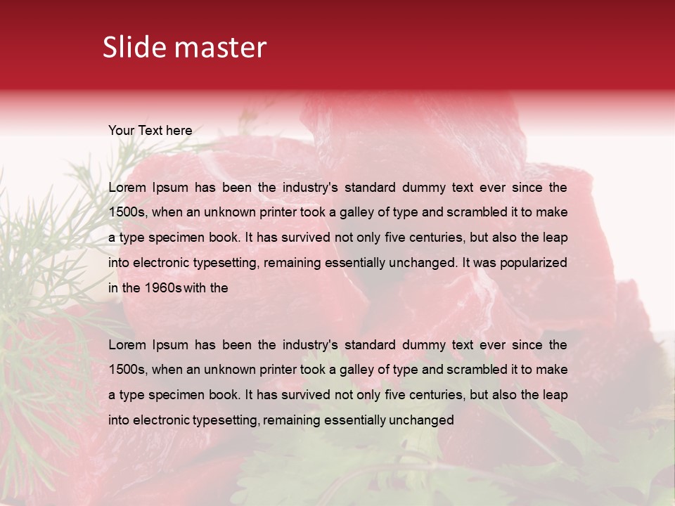 Tomato Nutrient Grill PowerPoint Template