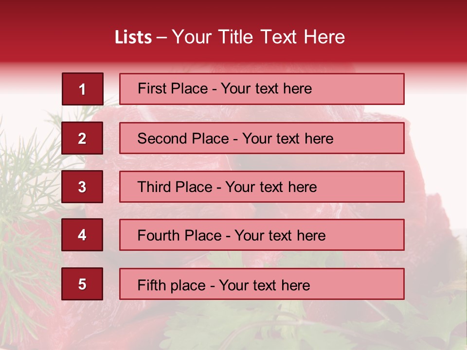 Tomato Nutrient Grill PowerPoint Template