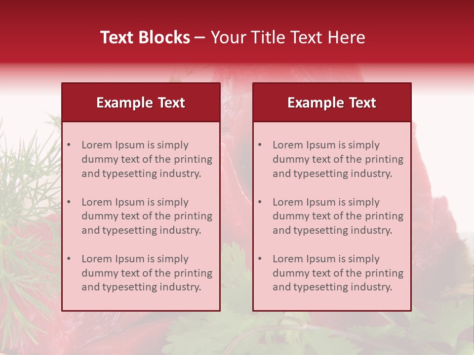 Tomato Nutrient Grill PowerPoint Template