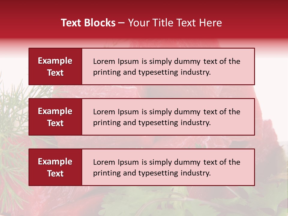 Tomato Nutrient Grill PowerPoint Template