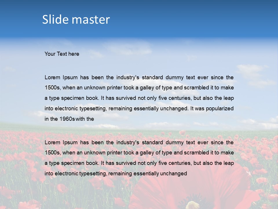 Countryside Grass Crops PowerPoint Template