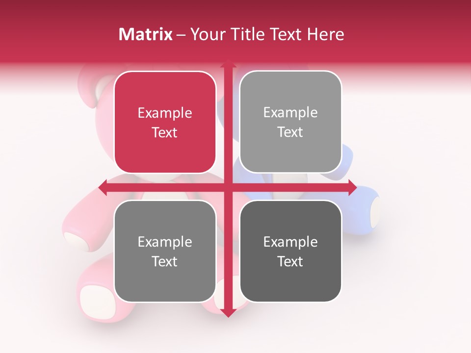 His Two Cartoon PowerPoint Template