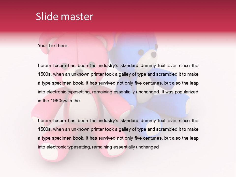 His Two Cartoon PowerPoint Template