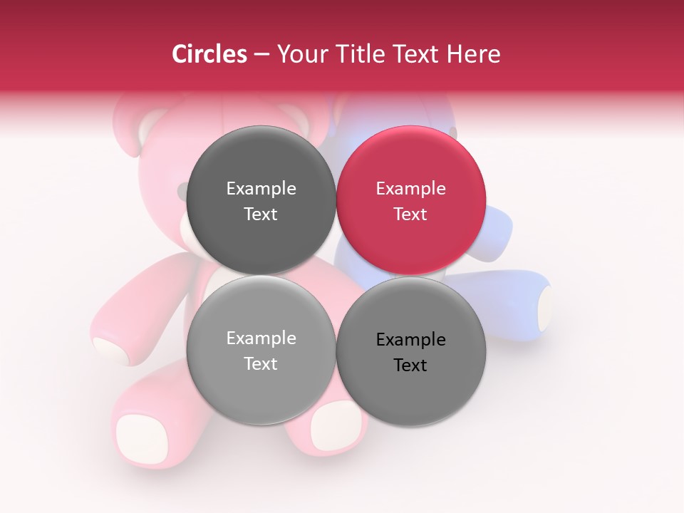 His Two Cartoon PowerPoint Template