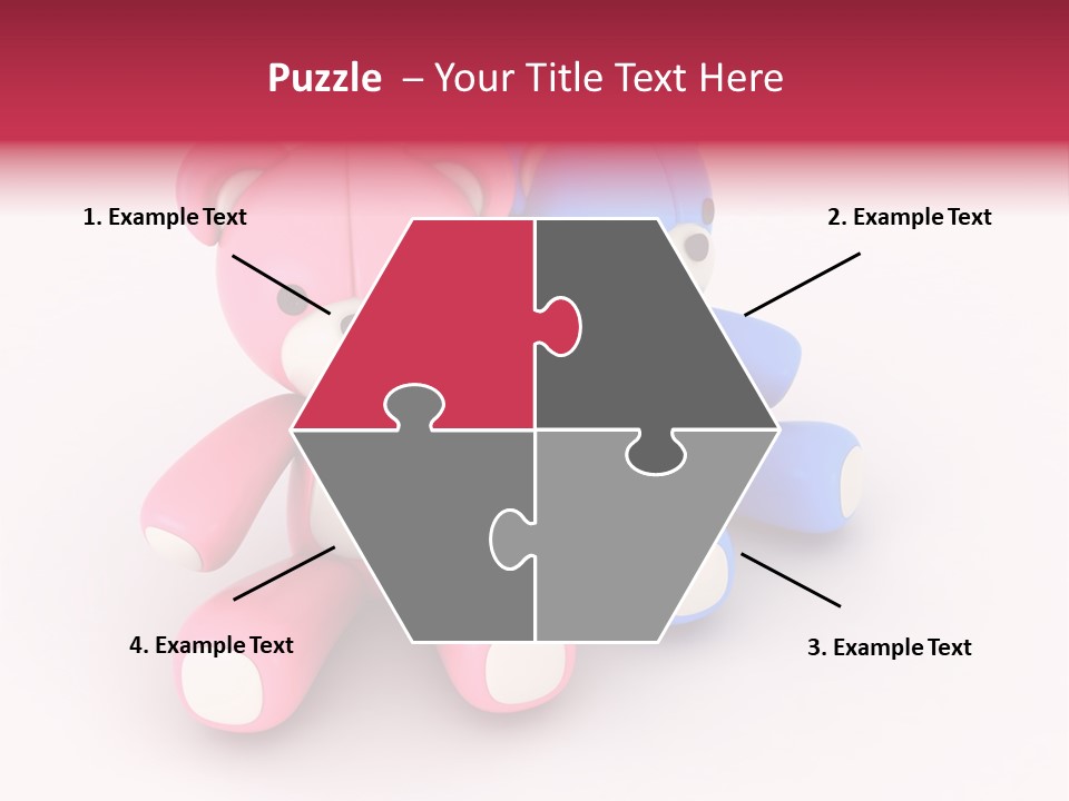 His Two Cartoon PowerPoint Template