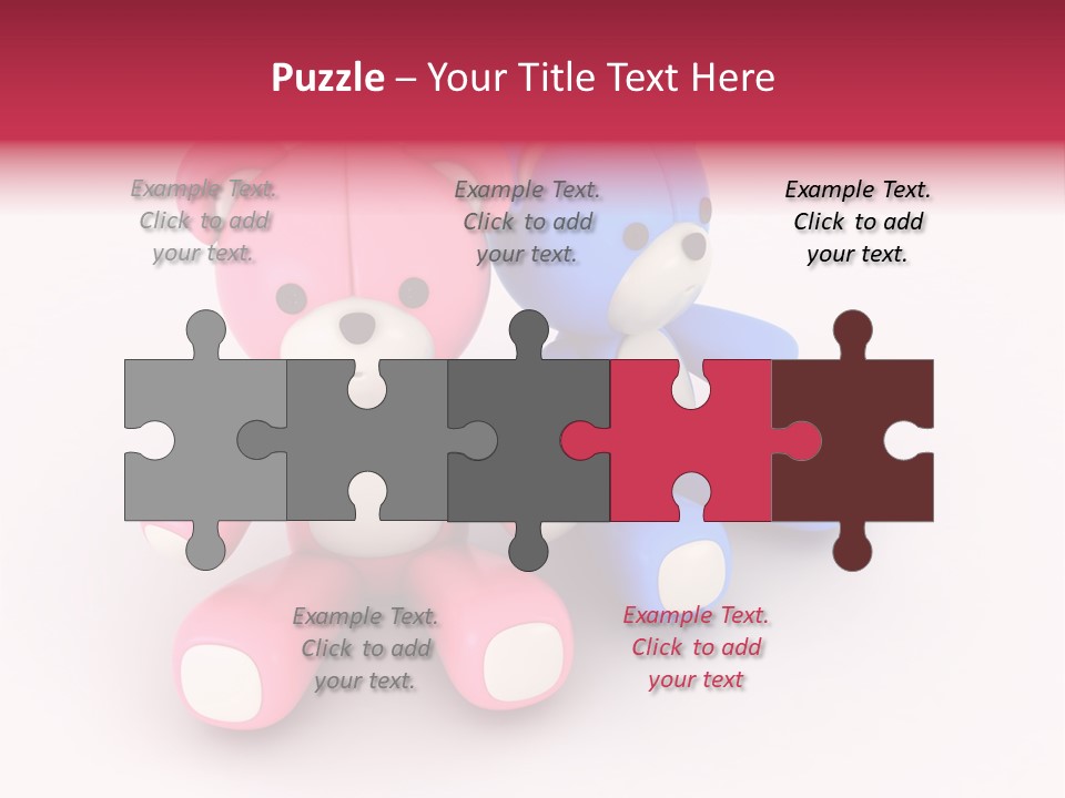 His Two Cartoon PowerPoint Template