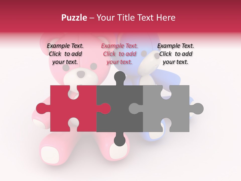 His Two Cartoon PowerPoint Template