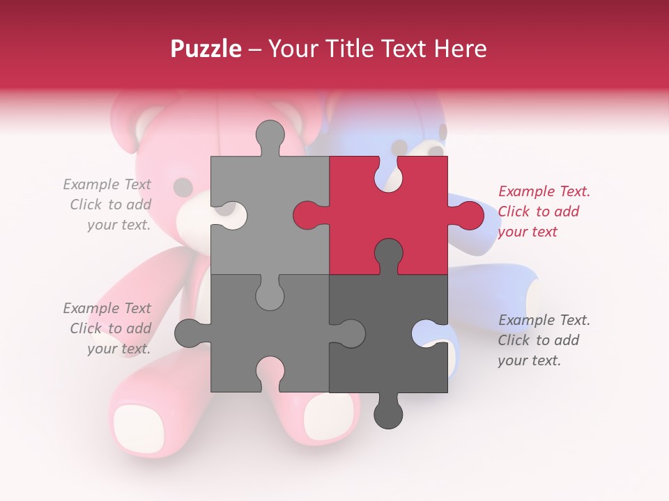 His Two Cartoon PowerPoint Template